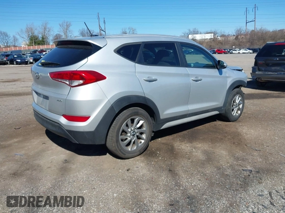 2017 Hyundai Tucson SE with VIN KM8J3CA48HU540372, listed as a IAAI auction lot 41814051 with 155,499 mi miles. Bid and sale history available at carsss.com. Image 4.