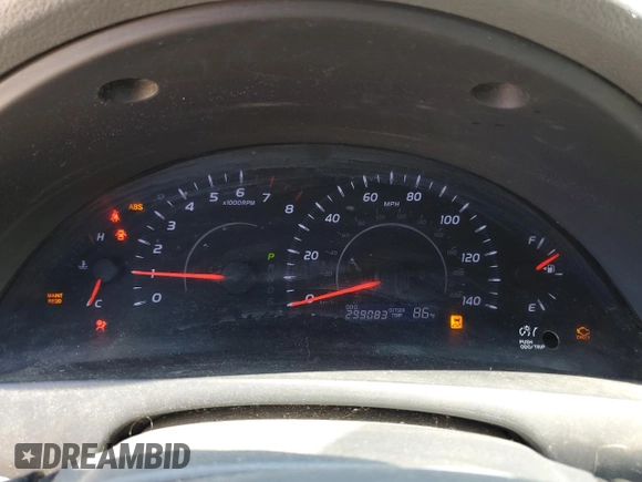 2011 Toyota Camry LE with VIN 4T4BF3EK8BR089736, listed as a Copart auction lot 59197345 with 299,083 mi miles and Non repairable. Bid and sale history available at DreamBid. Image 9.