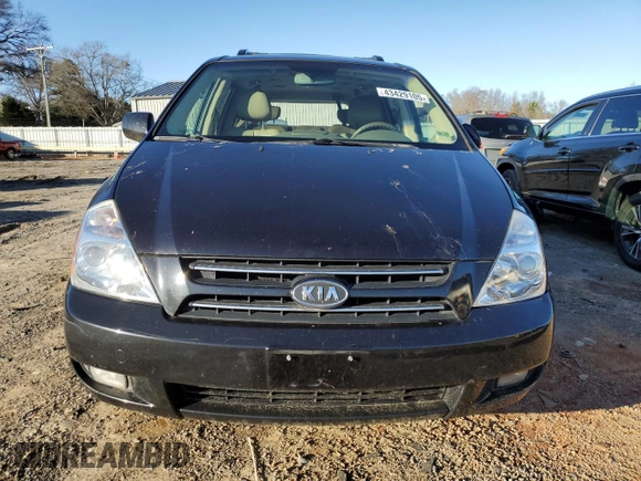 2007 Kia Sedona LX with VIN KNDMB233776149624, listed as a Copart auction lot 43429105 with 184,399 mi miles and Salvage Title. Bid and sale history available at carsss.com. Image 5.
