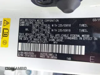 2019 Lexus NX 300 с VIN JTJYARBZ4K2154571, выставлен на аукционе IAAI как лот 42603432 с пробегом Не указан миль и . История ставок и продаж доступна на DreamBid. Изображение 9.