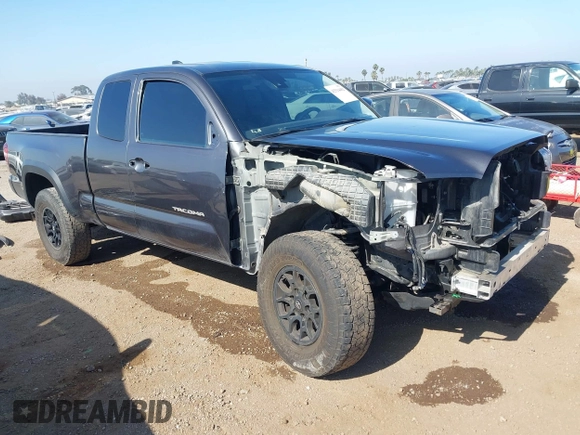 2022 Toyota Tacoma SR with VIN 3TYRX5GN3NT066696, listed as a IAAI auction lot 42514462 with 35,687 mi miles and . Bid and sale history available at DreamBid. Image 1.