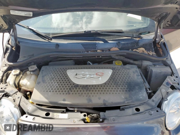 2016 FIAT 500e with VIN 3C3CFFGE3GT221786, listed as a Copart auction lot 59161025 with Not provided miles and Salvage title. Bid and sale history available at DreamBid. Image 11.
