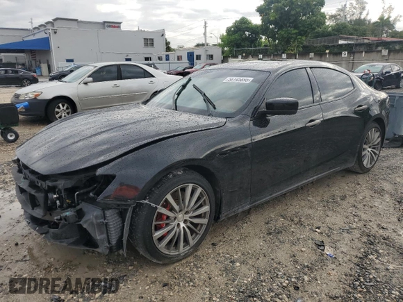 2016 Maserati Ghibli S with VIN ZAM57RSA9G1168795, listed as a Copart auction lot 56145895 with 77,864 mi miles and Salvage title. Bid and sale history available at DreamBid. Image 1.