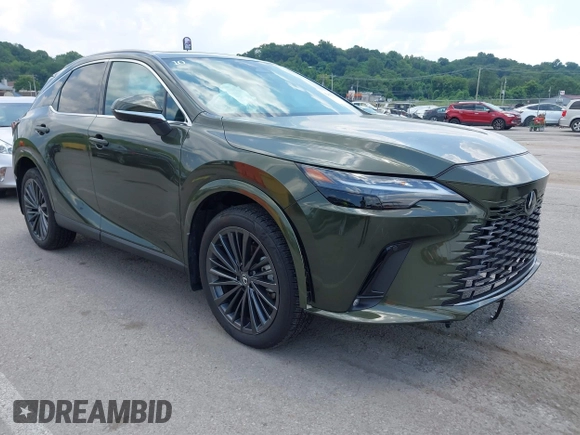 2024 Lexus RX 350 with VIN 2T2BAMBA6RC046837, listed as a IAAI auction lot 42651329 with 9,689 mi miles and . Bid and sale history available at DreamBid. Image 1.