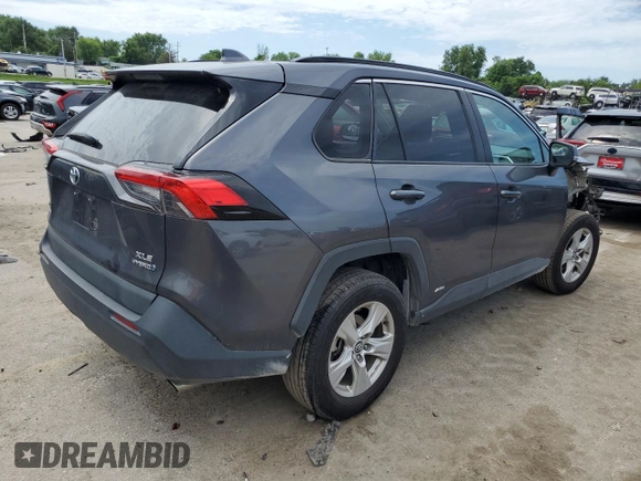 2020 Toyota RAV4 Hybrid XLE with VIN 2T3RWRFV3LW076759, listed as a Copart auction lot 60330435 with 128,274 mi miles and Salvage title. Bid and sale history available at DreamBid. Image 3.