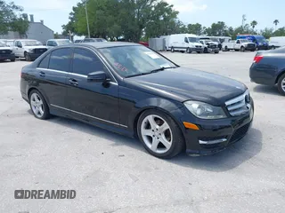 2012 Mercedes-Benz C-Class C 300 Sport with VIN WDDGF8BB3CR210382, listed as a IAAI auction lot 41902249 with 150,432 mi miles. Bid and sale history available at carsss.com. Image 1.