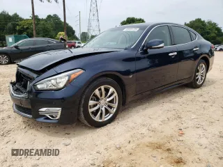 2018 Infiniti Q70 Luxe with VIN JN1BY1AP2JM181117, listed as a Copart auction lot 60838735 with 80,594 mi miles and Salvage title. Bid and sale history available at DreamBid. Image 1.