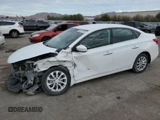 2019 Nissan Sentra S with VIN 3N1AB7AP8KY259530, listed as a Copart auction lot 46111275 with 34,438 mi miles and Salvage Title. Bid and sale history available at DreamBid. Image 1.