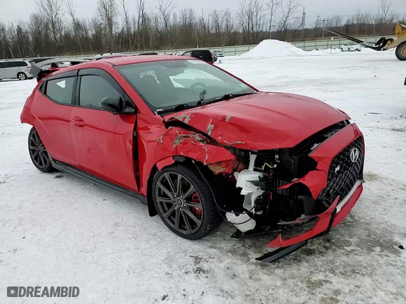 2020 Hyundai Veloster N with VIN KMHT36AH6LU005255, listed as a Copart auction lot 42808305 with 41,856 mi miles and Non Repairable. Bid and sale history available at carsss.com. Image 14.