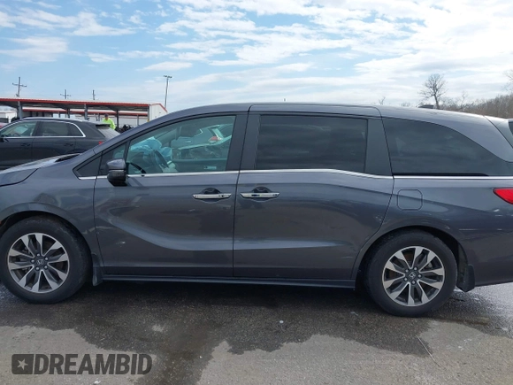 2023 Honda Odyssey EX-L with VIN 5FNRL6H69PB063863, listed as a IAAI auction lot 41647672 with 25,652 mi miles. Bid and sale history available at carsss.com. Image 14.