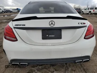 2016 Mercedes-Benz C 63 S AMG with VIN 55SWF8HB3GU100097, listed as a Copart auction lot 43960735 with Not provided miles and Salvage title. Bid and sale history available at DreamBid. Image 6.