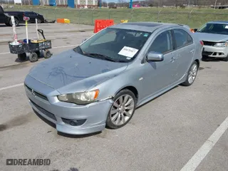 2010 Mitsubishi Lancer GTS with VIN JA32X8HWXAU010281, listed as a IAAI auction lot 41675417 with 101,502 mi miles. Bid and sale history available at carsss.com. Image 2.