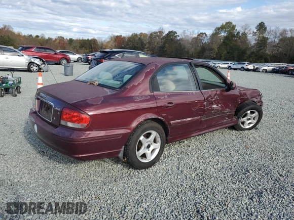 2002 Hyundai Sonata with VIN KMHWF25H82A602530, listed as a Copart auction lot 79468914 with 0 mi miles and Salvage Title. Bid and sale history available at carsss.com. Image 3.