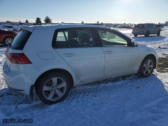 2017 Volkswagen Golf S with VIN 3VW217AU1HM032607, listed as a Copart auction lot 43829175 with 67,143 mi miles and Salvage Title. Bid and sale history available at carsss.com. Image 3.