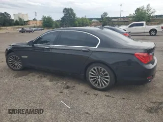 2012 BMW 7 Series 740Li with VIN WBAKB4C59CC576476, listed as a Copart auction lot 55670215 with 100,907 mi miles and Salvage title. Bid and sale history available at DreamBid. Image 2.