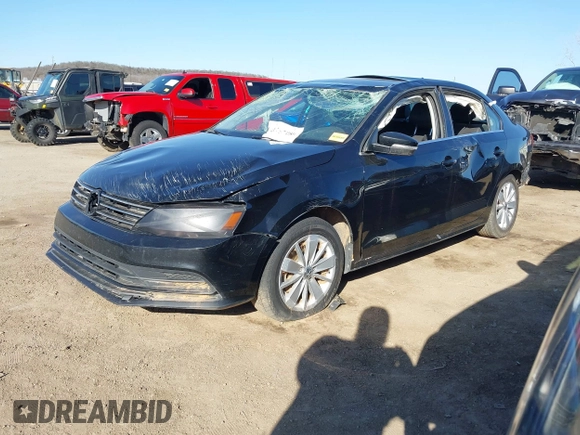 2015 Volkswagen Jetta SE z VIN 3VWD07AJ3FM266598, wystawiony jako IAAI lot #41757080 z przebiegiem 127 815 mil mil oraz . Historia ofert i sprzedaży dostępna na DreamBid. Obrazek 18.