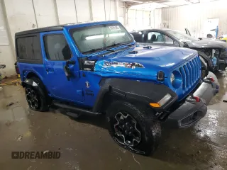 2021 Jeep Wrangler Sport с VIN 1C4GJXAN5MW712439, выставлен на аукционе Copart как лот 54781685 с пробегом 26 463 миль миль и Списание • Salvage title. История ставок и продаж доступна на DreamBid. Изображение 4.