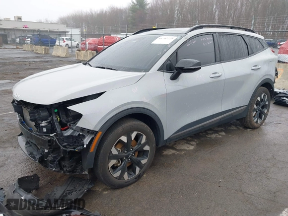 2023 Kia Sportage X-Line with VIN 5XYK6CAF0PG084899, listed as a IAAI auction lot 41792775 with 20,176 mi miles. Bid and sale history available at carsss.com. Image 2.