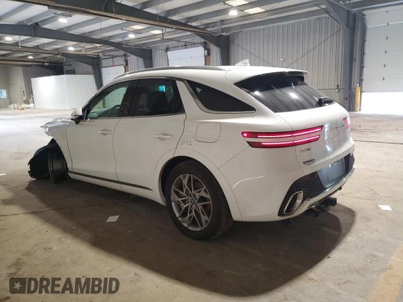 2024 Genesis GV70 2.5T with VIN 5NMMADTBXRH007473, listed as a Copart auction lot 65153955 with 11,994 mi miles and Salvage title. Bid and sale history available at DreamBid. Image 2.
