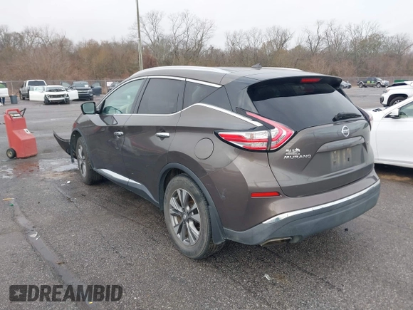 2016 Nissan Murano Platinum with VIN 5N1AZ2MG6GN106877, listed as a IAAI auction lot 41447698 with 124,451 mi miles and . Bid and sale history available at DreamBid. Image 3.