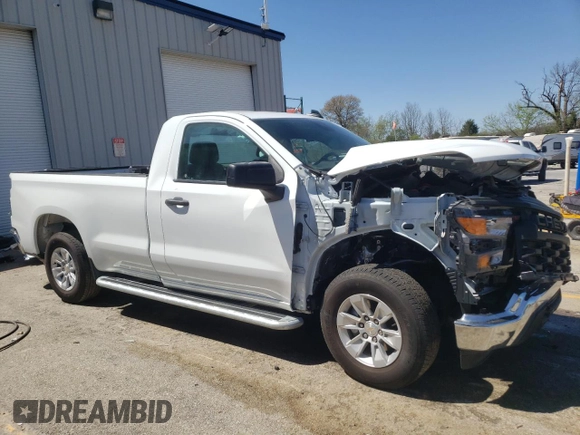 2024 Chevrolet Silverado 1500 Work Truck with VIN 3GCNAAED5RG386217, listed as a Copart auction lot 53159225 with 0 mi miles and Clean Title. Bid and sale history available at carsss.com. Image 4.