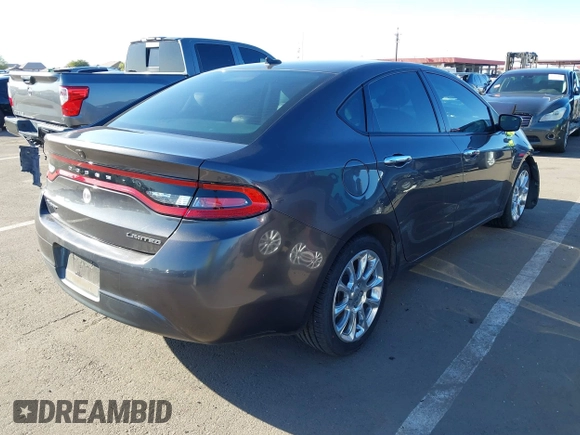 2015 Dodge Dart Limited with VIN 1C3CDFCB0FD112725, listed as a IAAI auction lot 41836277 with 119,860 mi miles. Bid and sale history available at carsss.com. Image 4.
