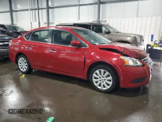 2014 Nissan Sentra SV with VIN 3N1AB7AP8EY253456, listed as a Copart auction lot 60171835 with 123,250 mi miles and Salvage title. Bid and sale history available at DreamBid. Image 4.