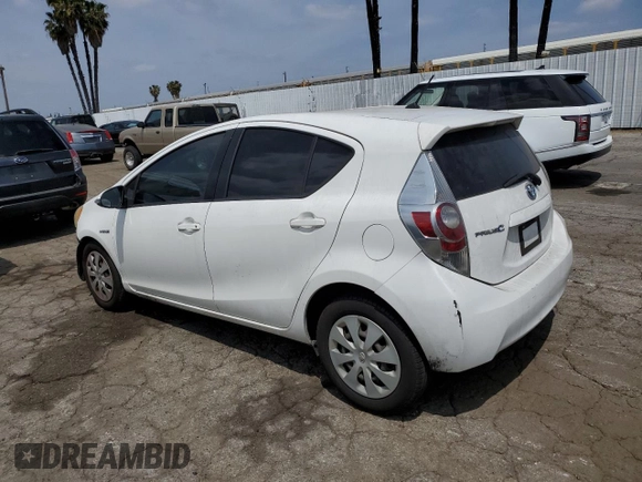 2012 Toyota Prius One with VIN JTDKDTB3XC1015531, listed as a Copart auction lot 54593835 with 186,487 mi miles and Salvage Title. Bid and sale history available at DreamBid. Image 2.