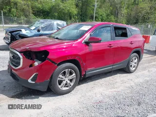 2019 GMC Terrain SLE with VIN 3GKALTEV4KL399376, listed as a IAAI auction lot 42143747 with 181,346 mi miles. Bid and sale history available at carsss.com. Image 2.