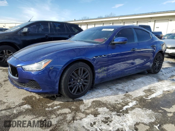2017 Maserati Ghibli S Q4 with VIN ZAM57RTA5H1206653, listed as a Copart auction lot 81933013 with Not Provided miles. Bid and sale history available at carsss.com. Image 1.