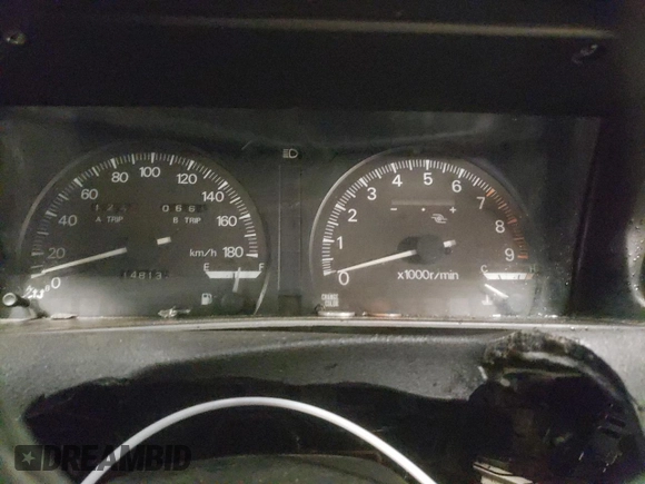 1988 Mitsubishi Galant with VIN E39A0010917, listed as a Copart auction lot 44421775 with 14,813 mi miles and Salvage Title. Bid and sale history available at DreamBid. Image 9.