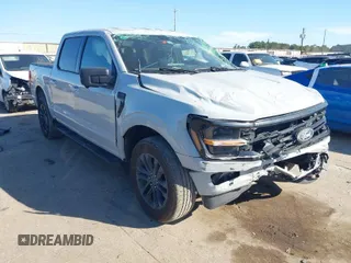 2024 Ford F-150 XLT with VIN 1FTFW3L57RFB09230, listed as a IAAI auction lot 41670274 with 13,614 mi miles. Bid and sale history available at carsss.com. Image 1.