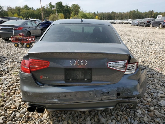 2016 Audi S4 Premium Plus with VIN WAUBGAFL8GA000812, listed as a Copart auction lot 71779324 with 152,612 mi miles and Salvage Title. Bid and sale history available at carsss.com. Image 6.