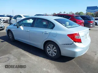 2012 Honda Civic LX with VIN 2HGFB2F58CH560126, listed as a IAAI auction lot 42097094 with 149,921 mi miles and . Bid and sale history available at DreamBid. Image 3.