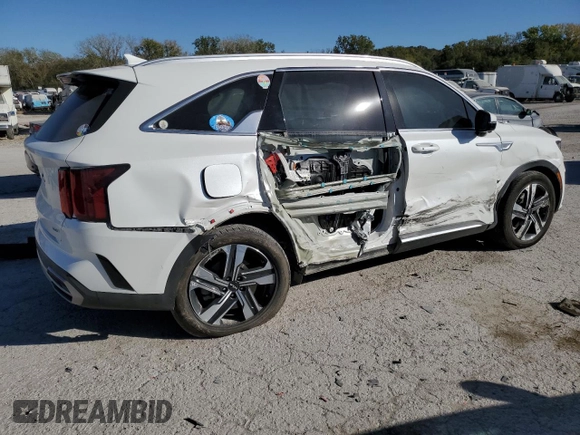 2023 Kia Sorento SX Prestige with VIN KNDRMDLH9P5205172, listed as a Copart auction lot 76367494 with 17,821 mi miles and Salvage title. Bid and sale history available at DreamBid. Image 3.