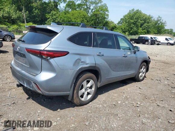 2020 Toyota Highlander LE z VIN 5TDBZRBH3LS014952, wystawiony jako Copart lot #60705475 z przebiegiem 47 186 mil mil oraz Szkoda całkowita • Salvage title. Historia ofert i sprzedaży dostępna na DreamBid. Obrazek 3.