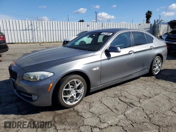 2013 BMW 5 Series 528i with VIN WBAXG5C50DDY36255, listed as a Copart auction lot 44741985 with 102,147 mi miles and Salvage Title. Bid and sale history available at carsss.com. Image 1.
