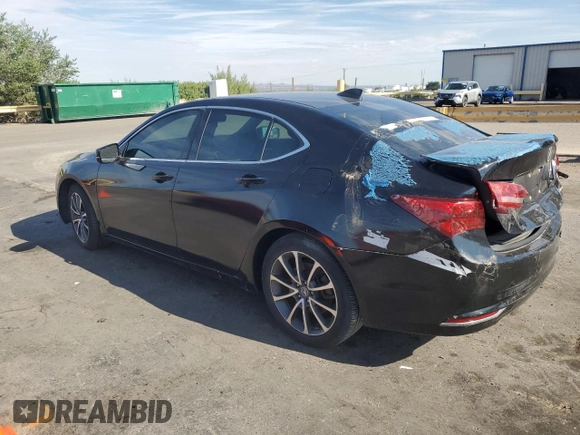 2015 Acura TLX Advance with VIN 19UUB3F70FA006953, listed as a Copart auction lot 65544585 with 92,016 mi miles and Salvage title. Bid and sale history available at DreamBid. Image 2.