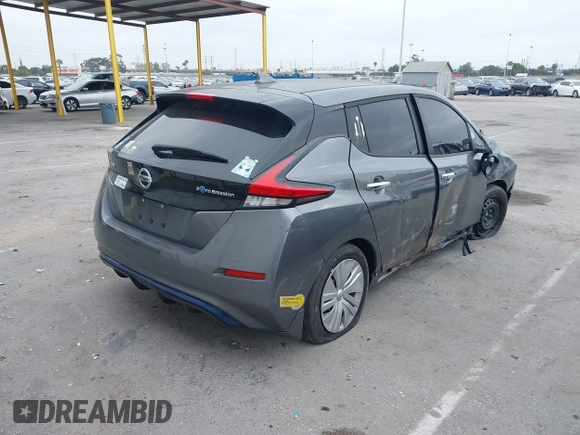 2022 Nissan LEAF S with VIN 1N4AZ1BV2NC557836, listed as a IAAI auction lot 42164896 with 33,729 mi miles and . Bid and sale history available at DreamBid. Image 4.