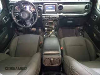2022 Jeep Wrangler Unlimited Willys Sport with VIN 1C4HJXDN4NW132035, listed as a Copart auction lot 49408695 with 33,245 mi miles and Salvage Title. Bid and sale history available at DreamBid. Image 8.