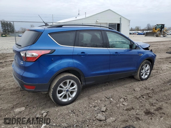 2018 Ford Escape SEL with VIN 1FMCU0HD2JUD17843, listed as a Copart auction lot 52518245 with 54,009 mi miles and Salvage Title. Bid and sale history available at carsss.com. Image 3.