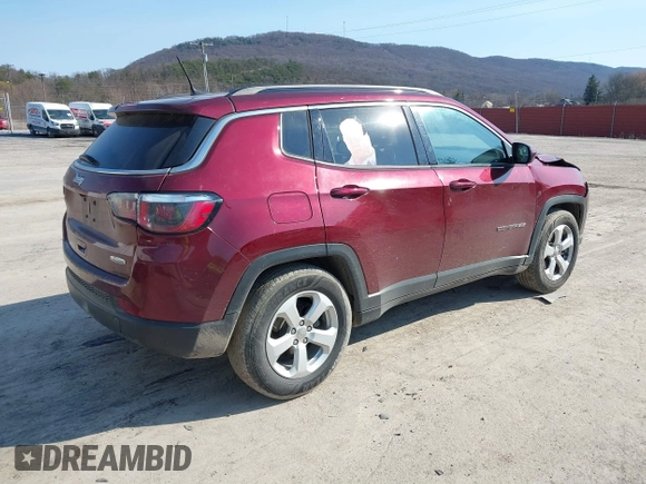 2020 Jeep Compass Latitude with VIN 3C4NJCBB1LT169941, listed as a IAAI auction lot 41785618 with 200,963 mi miles and . Bid and sale history available at DreamBid. Image 4.
