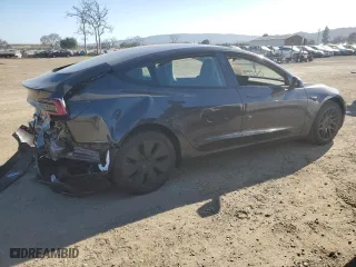 2024 Tesla Model 3 Long Range with VIN 5YJ3E1EB3RF834793, listed as a Copart auction lot 46839595 with 4,588 mi miles and Salvage Title. Bid and sale history available at carsss.com. Image 3.