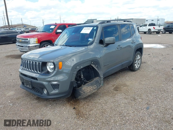 2020 Jeep Renegade Altitude z VIN ZACNJABB0LPL55950, wystawiony jako IAAI lot #42222826 z przebiegiem 74 022 mil mil oraz . Historia ofert i sprzedaży dostępna na DreamBid. Obrazek 2.