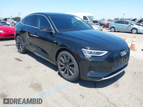 2020 Audi e-tron Sportback Premium Plus with VIN WA12ABGE6LB035499, listed as a IAAI auction lot 42496844 with 64,104 mi miles and . Bid and sale history available at DreamBid. Image 1.