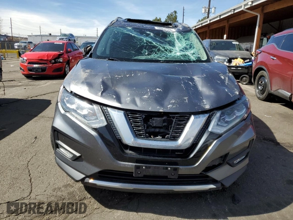 2017 Nissan Rogue SL with VIN 5N1AT2MV2HC774723, listed as a Copart auction lot 48857545 with 205,035 mi miles and Salvage Title. Bid and sale history available at carsss.com. Image 5.