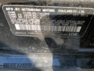 2020 Mitsubishi Mirage G4 SE with VIN ML32F4FJ8LHF01597, listed as a Copart auction lot 48332574 with 40,080 mi miles and Clean Title. Bid and sale history available at carsss.com. Image 12.