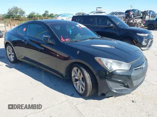 2013 Hyundai Genesis Coupe R-Spec with VIN KMHHT6KD2DU094891, listed as a IAAI auction lot 41273888 with 185,197 mi miles and . Bid and sale history available at DreamBid. Image 1.