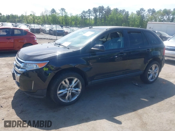 2013 Ford Edge SEL with VIN 2FMDK3JC1DBA58902, listed as a IAAI auction lot 42112569 with 184,971 mi miles. Bid and sale history available at carsss.com. Image 2.