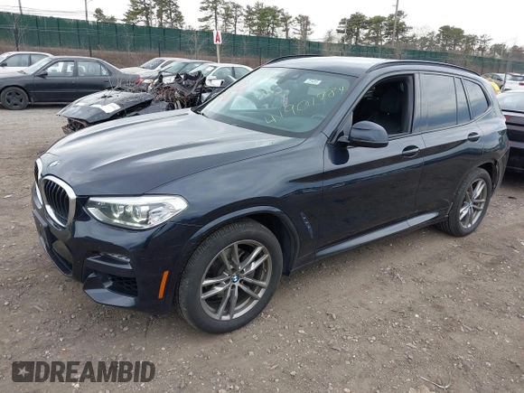 2020 BMW X3 xDrive30i with VIN 5UXTY5C06L9B18537, listed as a IAAI auction lot 41901984 with 109,150 mi miles and . Bid and sale history available at DreamBid. Image 2.